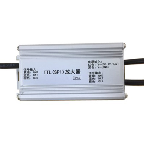 SPI TTL Waterproof Signal Amplifier, 1 to 1 DC12V-24V Input For Addressable LED Strips